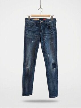 Anthropologie Pilcro Distressed Patched Skinny Jeans 27
